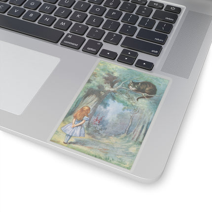 “I growl when I’m pleased, and wag my tail when I’m angry” by Sir John Tenniel Kiss-Cut Stickers (4 Sizes)