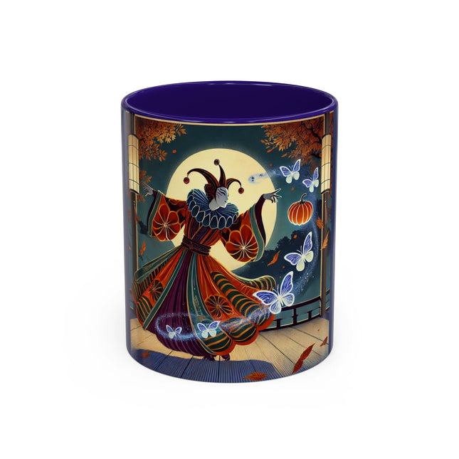 Court Magician with Ghost Butterflies Colorful Mugs (11oz, 15oz)