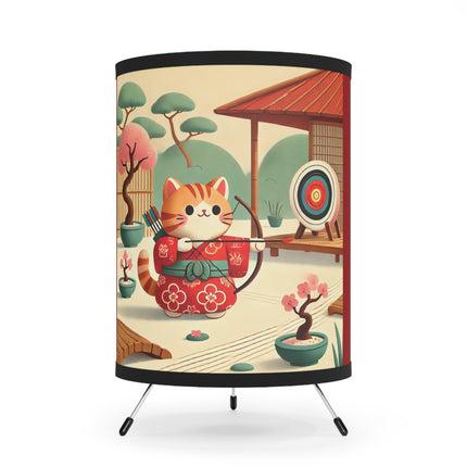 Archer Kitten in the Zen Garden Tripod Lamp
