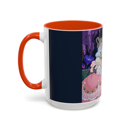 The Moonlit Garden Serenade Colorful Mugs – Art Deco Musical Elegance