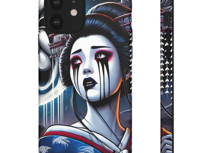 Geisha’s Black Ink Tears Phone Cases
