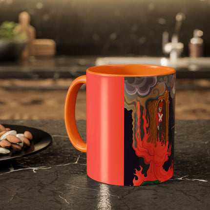 The Firebird's Awakening Colorful Mug (11oz, 15oz) – Ballet Fantasy, Mythic Fire & Art Deco Drama