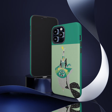 Peacock Dancer Phone Case – Opulent Glamour & Theatrical Elegance