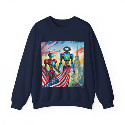 High Fashion Cyberpunk CIA Robots Unisex Heavy Blend™ Crewneck Sweatshirt