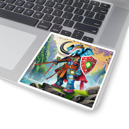 Cyberpunk Elephant Kiss-Cut Stickers (4 Sizes)