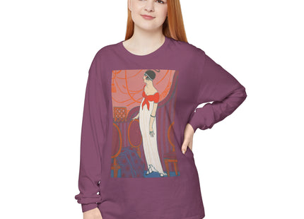 L’Entracte by Georges Lepape Garment-dyed Long Sleeve T-Shirt
