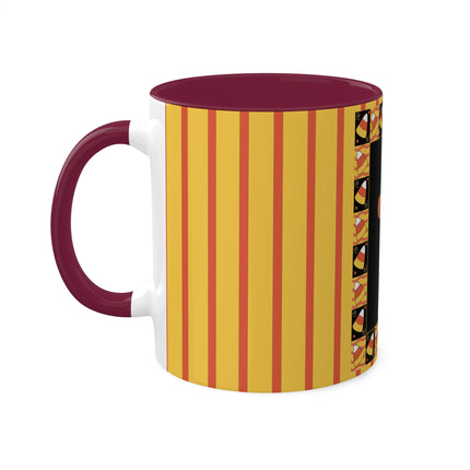 Candy Corn Skeleton Colorful Mugs (11oz, 15oz)