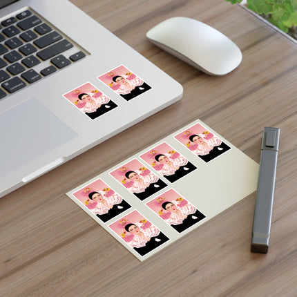Pierrot & Fairies Dressed in Pink by Sofia Chiostri Sticker Sheets