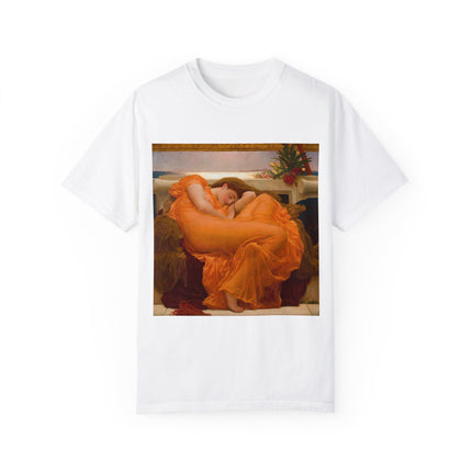 Flaming June by Frederic Leighton Unisex Garment-Dyed T-shirt