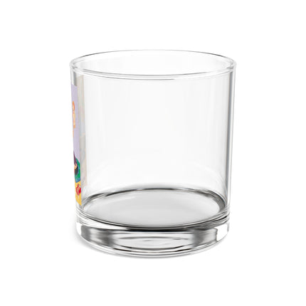 Art Deco Christmas Rocks Glass, 10oz