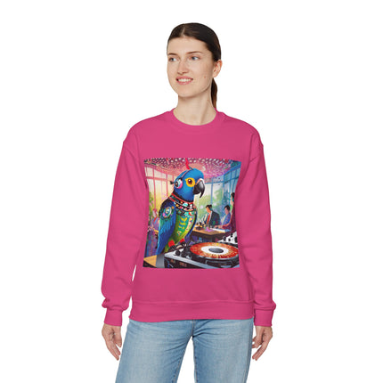 Parrot DJ Unisex Heavy Blend™ Crewneck Sweatshirt