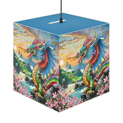Chinese Dragon Light Cube Lamp