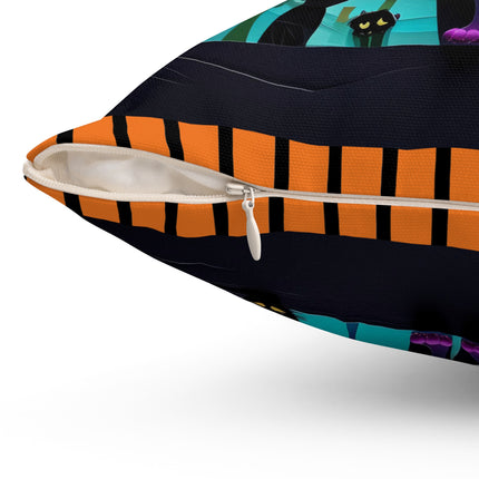 Phantom Parade Spun Polyester Square Pillow