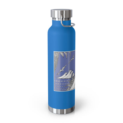 Coastal Elegance Copper Vacuum Insulated Bottle, 22oz