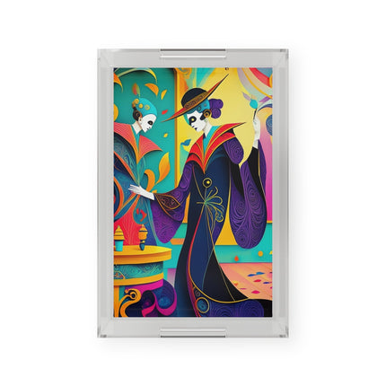Phantoms of Elegance Acrylic Serving Tray