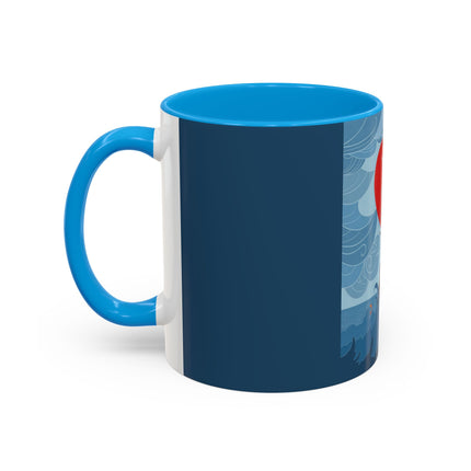 Siren of the Waves Colorful Mugs – Dramatic Sea Power & Bold Elegance