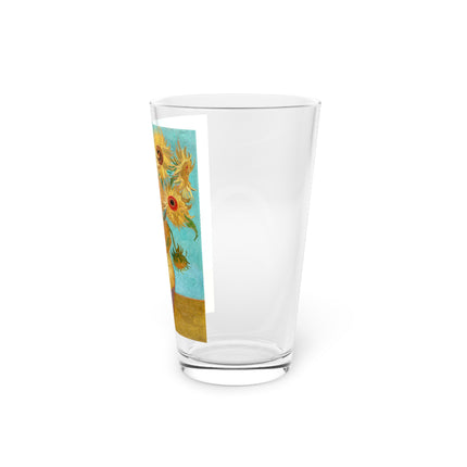 Vase with Twelve Sunflowers by Vincent van Gogh Glass, 16oz