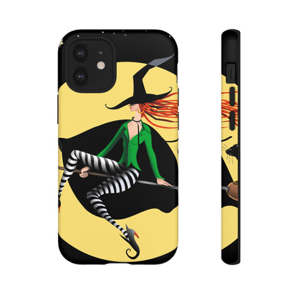 A Witch’s Moonlit Flight Phone Cases