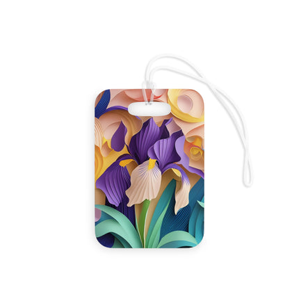 The Elegant Iris Flower Luggage Tags