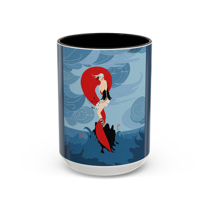 Siren of the Waves Colorful Mugs – Dramatic Sea Power & Bold Elegance