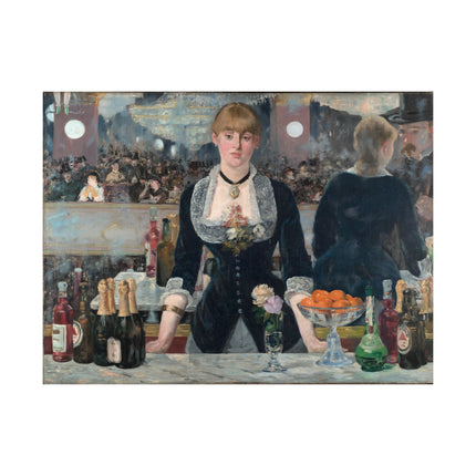 A Bar at the Folies-Bergère by Edouard Manet Matte Horizontal Posters