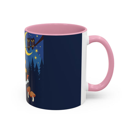 🎃🐈‍⬛ The Little Pumpkin Witch And Her Black Cat Colorful Mug – Whimsical Halloween Charm