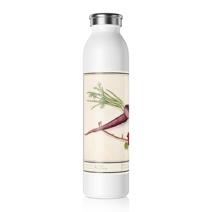 Carrot, Daucus carota and red currant, Ribes rubrum by Anselmus Boëtius de Boodt Slim Water Bottle