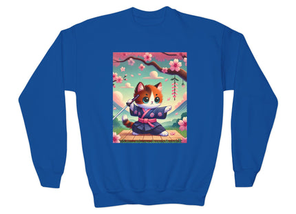 Samurai Kitten Youth Crewneck Sweatshirt