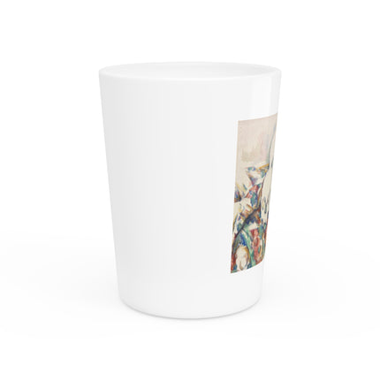 The Three Skulls by Paul Cézanne Ceramic Shot Glass