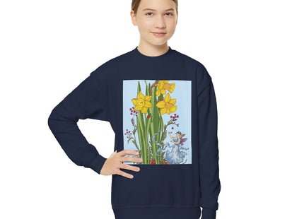 Daffodil Fairy Youth Crewneck Sweatshirt