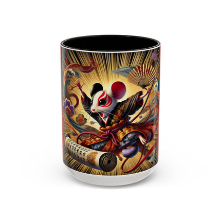 Theatrical Mouse on a Mission Colorful Mugs (11oz, 15oz)