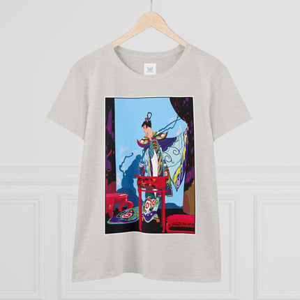 A Visual Journey by Umberto Brunelleschi Women's Midweight Cotton Tee