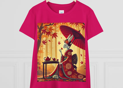 Theatrical Harvest Rabbit Women's Midweight Cotton Tee