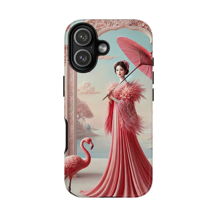 Petals, Porcelain, and Flamingos Phone Cases