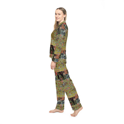 Chinois et Japonais 2 by Auguste Racinet Women’s Satin Pajamas