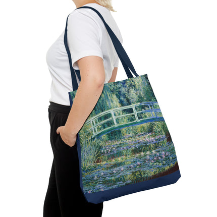 Water Lilies and Japanese Bridge by Claude Monet Tote Bag (AOP)