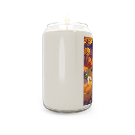 🐈‍⬛🎻 The Black Cat’s Moonlit Melody Scented Soy Candle – Whimsical Halloween Music
