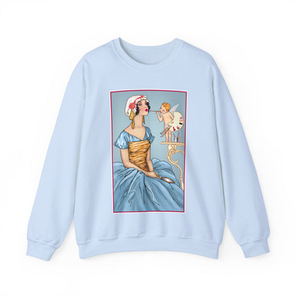 The Enchanting Painter: A Fairy's Artistic Touch Heavy Blend™ Crewneck Sweatshirt