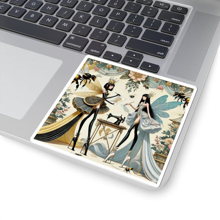 🧚✨ The Quiet Work of Fairies Kiss-Cut Sticker – Enchanted Atelier & Gentle Magic