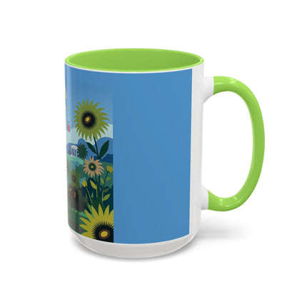 The Secret Language Of Flowers Colorful Mugs – Art Deco Botanical Elegance