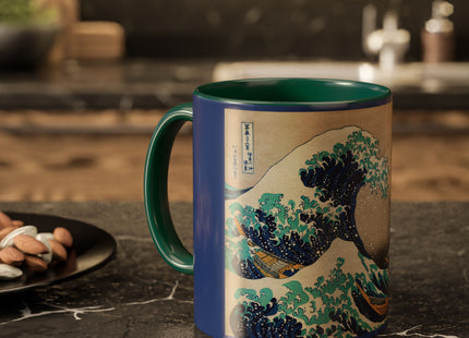 The Great Wave off Kanagawa by Katsushika Hokusai Colorful Mugs (11oz, 15oz)