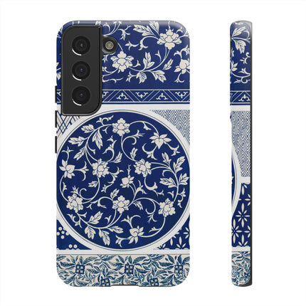 Blue Flower Pattern by Owen Jones Phone Cases