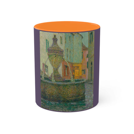 La Fontaine, Saint-Paul De Vence by Henri Le Sidaner Colorful Mug