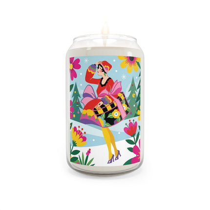 🌸🎄 Christmas In The Winter Garden Scented Soy Candle – Whimsical Holiday Fantasy