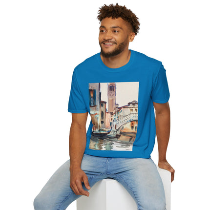 A Bridge and Campanile, Venice by John Singer Sargent Softstyle T-Shirt