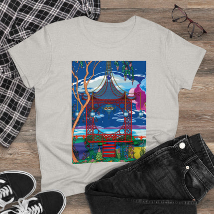 Serene Splendor Women's Midweight Cotton Tee