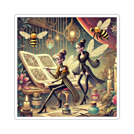 🧚✒️ Fairy Designers Kiss-Cut Sticker – Whimsical Creativity & Enchanted Craft