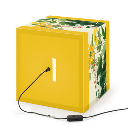 Clerodendrum & Rudbeckia by Tanigami Kônan Light Cube Lamp