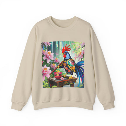 Cyberpunk Rooster Unisex Heavy Blend™ Crewneck Sweatshirt