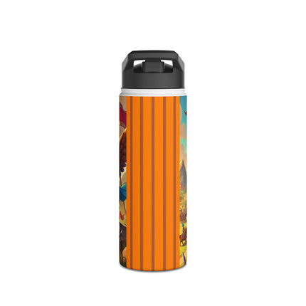 Watchful Guardian Stainless Steel Water Bottle, Standard Lid
